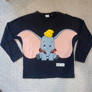 Zara Disney Dumbo Long Sleeve Tee Big Girls Sz 13/14 Year 164 Cm